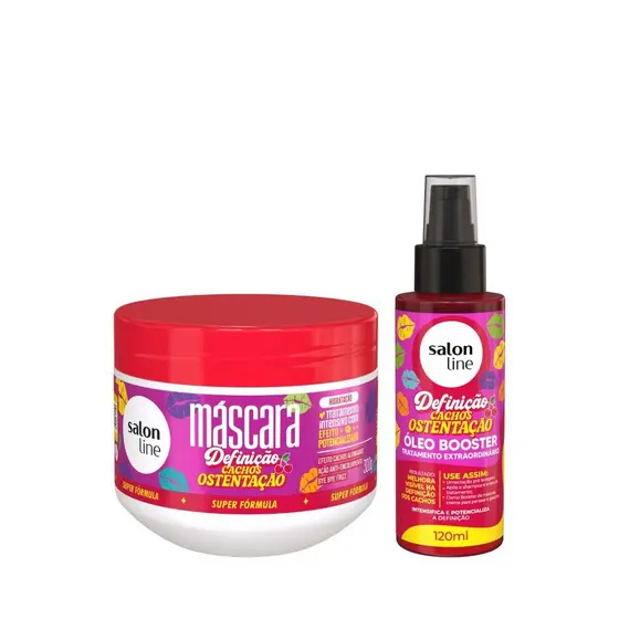 Kit Cachos Ostentação Máscara de Tratamento e Óleo Booster
