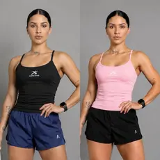 Kit 2 Regata Fitness Feminina Alça Fina em Poliamida - Conforto e Estilo para Seus Treinos