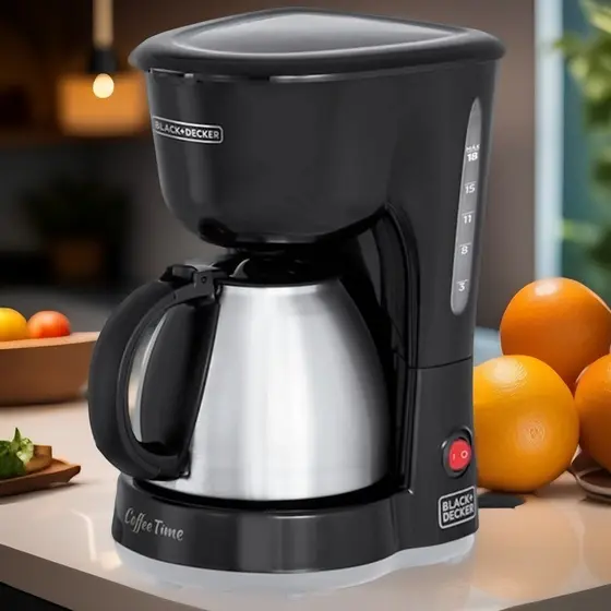 Cafeteira elétrica 18 Cafés Inox Cor Preto