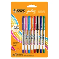 Caneta gel Gelocity Stic 0.5mm com 8 unidades Bic