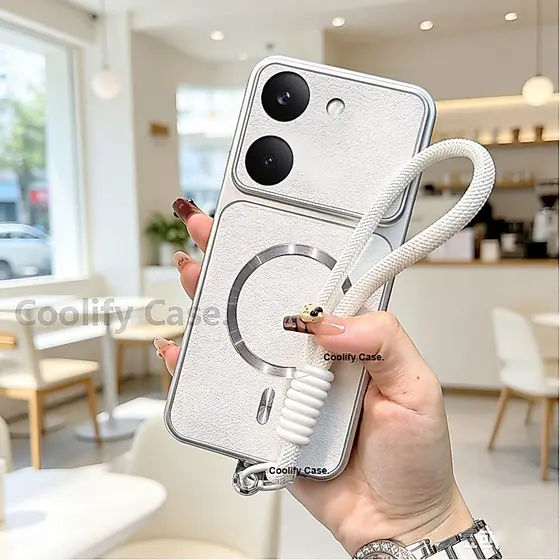 Capa Magnético Xiaomi POCO X8 X7 X6 Pro Max F8 F7 Ultra F6 Cordão Caixa de telefone de couro luxuoso