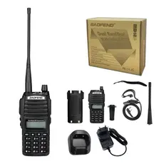 Radio Comunicador Baofeng Bf Dual Band Radio Fm + Fone Uv 82 uv82