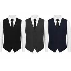 Kit 3 Coletes Social Masculino C/ Regulagem e 5 Botões - Mega Oferta