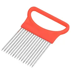 Suporte Segurador Para Fatiar Alimentos Vermelho