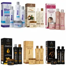 Kit Capilar Shampoo Condicionador Bio Instinto 4 Itens Chuva de Verniz Cavalo de Raça Btox Colágeno Mandioca