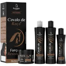 Kit Capilar Cavalo de Raça Shampoo e Condicionador + Tônico Fortalecimento e Crescimento dos Cabelos