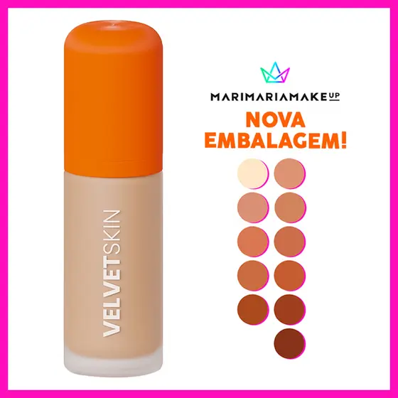 Mari Maria Velvet Skin Base e Corretivo Matte 25g (Praticidade e desempenho para sua rotina.)