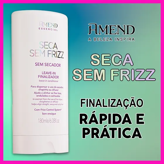 Amend Essencial Leave In Finalizador Seca Sem Frizz (Ajuda a Alinhar os Fios)