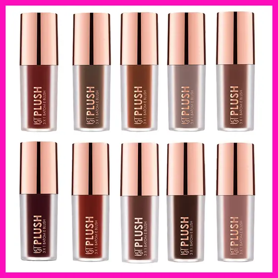 Bruna Tavares BT Plush (3x1 Batom, Blush e Sombra)