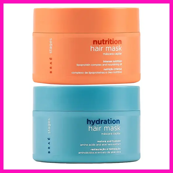 Braé Stages Máscara Hydration + Máscara Nutrition (2 Produtos)