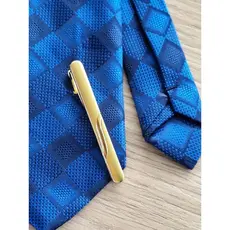 Kit 3 Unidades de Prendedor de Gravata Dourado Tradicional 6cm Premium e Sofisticação Variados