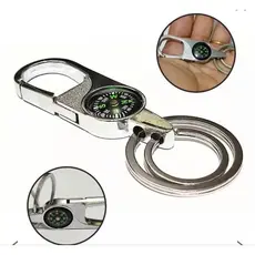 Chaveiro Mosketão Bússola Metálico Argola Dupla