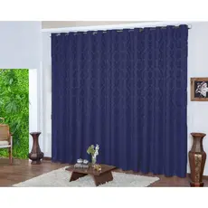 Cortina Jacquard Decoração 5.00 x 2.70 para Varão 28mm Promoção