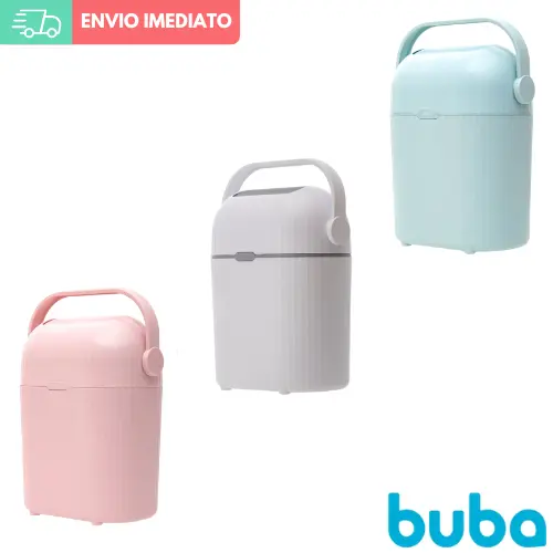 Lixo Mágico Buba Lixeira AntiOdor Fraldas Bebê 9 Litros