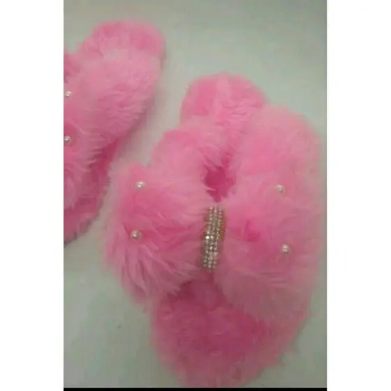 Chinelufas de pelúcia,Chinelo de pelinhos,Chinelo maternidade