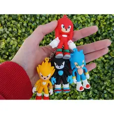 Chaveiro 3D Silicone/Borracha Sonic – Personagens Clássicos dos Games