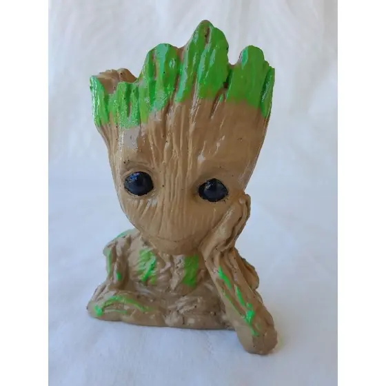 Groot Vaso Planta Caneta Decoração 13 cm Marvel