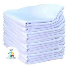 10 PANOS De Prato PÉ DE GALINHA BRANCO Legitimo 41 x 66  Com 10 Pano de Prato Guardanapo Grosso