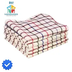 10 PANOS DE PIA XADREZ 35 x 60 cm Multiuso Limpeza Copa Cozinha 100% Algodão Premium