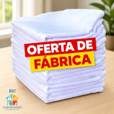 10 PANOS DE Prato BRANCO PÉ DE GALINHA O Legitimo KIT C/10 PEÇAS Com Bainha 41 x 66
