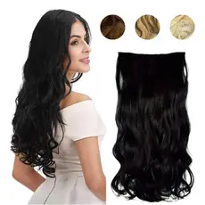 Cabelo Aplique Tic Tac Orgânico Ondulado Ou Liso 70 Cm