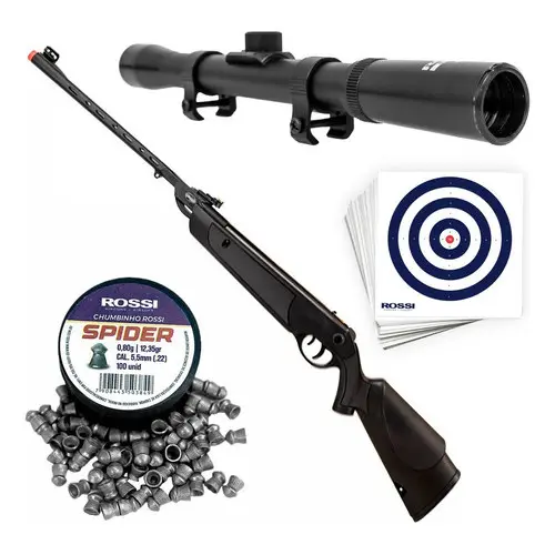 Carabina Gas Ram Dione Sport 5,5mm - Combo Completo Rossi
