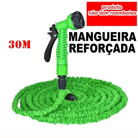Mangueira Mágica Flexível e Retrátil pode chegar de 7m até aproximadamente 30 metros expansível