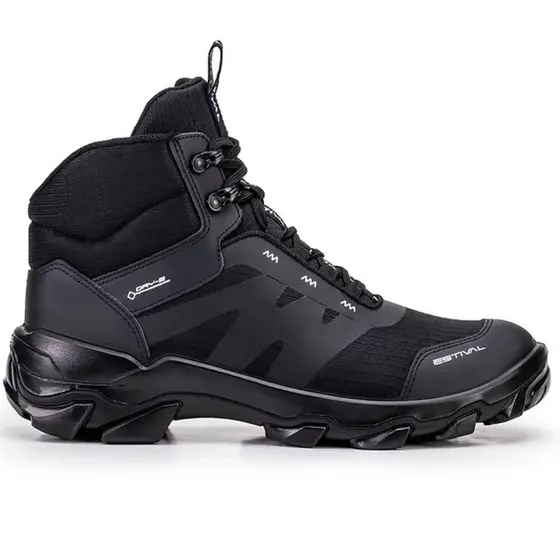 Bota Botina de Segurança All Black Estival CA47843 Bico PVC