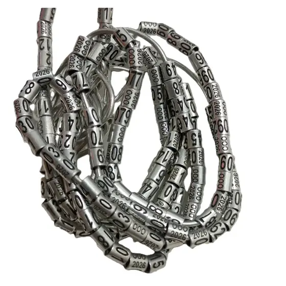 5 Anilhas Fechadas Aluminio Coleiro Adulto (não São Ibama) Animais Domésticos Acessórios para Animais de Estimação