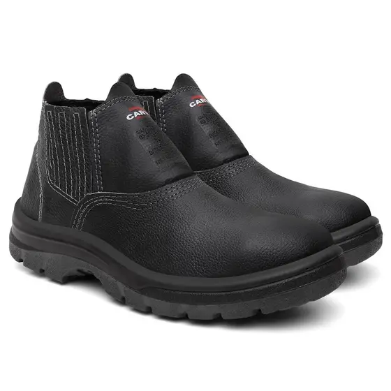 Bota Botina em Couro Legitimo Confortavél Ultra Leve e Macia Com CA Produto Original
