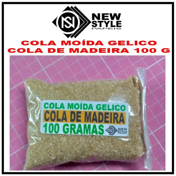 COLA MOÍDA DE MADEIRA. PACOTE 100, 200, 500 GRAMAS e 1 kilo