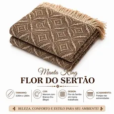 ￼Manta Para Sofá King Luxuosa Gigante 3,00M x 1,80 / 2,40 x 1,80 / 2,10 x 1,40 Decorativa Artesanal