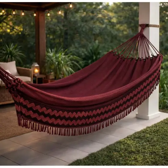 Rede De Dormir Descanso Casal Jeans Life Varias Cores Promoção