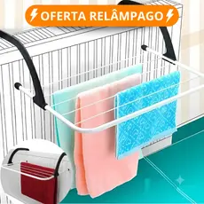 Varal Portátil Para Apartamento Secador De Roupas Prático e Retrátil Para Janela e Parede