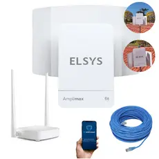KIT AMPLIMAX FIT + ROTEADOR E 15 METROS CABO RJ45