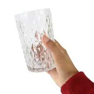 Conjunto 6 Copos de Vidro Bico de Jaca 370ml