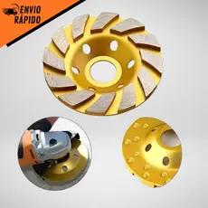 Disco Desbaste Diamantado Concreto Esmerilhadeira Mármore Rebolo 1493