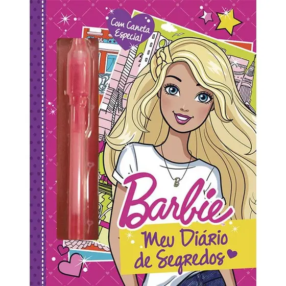 Meu diário Mágico de segredos  Barbie - Com caneta especial