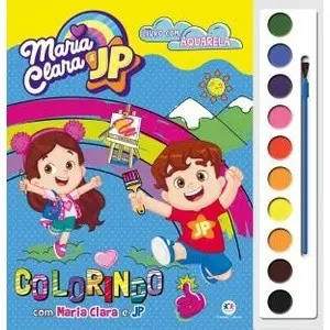 Livro Aquarela - Colorindo com Maria Clara e JP