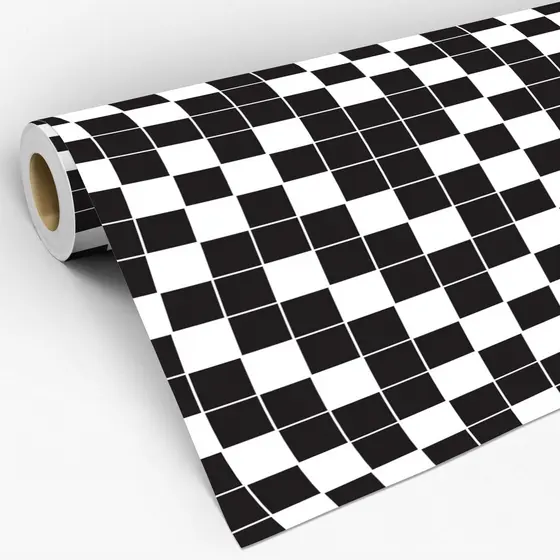 Papel de Parede Adesivo Pastilhas Azulejo Preto e branco Cozinha e Banheiro Adesivo Lavável