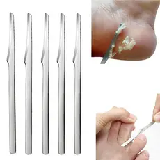 1/2/5Pcs Faca De Pedicure Ferramentas Para Esfregar Os Pés De Aço Inoxidável Raspar