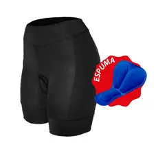 Short Bermuda Ciclismo Almofadada Pad Forro Espuma Alta Densidade MTB Ciclista Roupa Bike Feminino