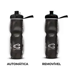 Garrafa Squeeze Caramanhola Térmica Válvula Automática e Removível Cratos 710ml Bike e Academia