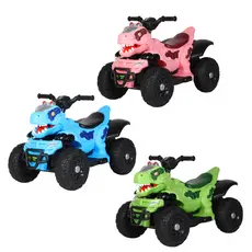 Quadriciclo Elétrico Infantil Marcha Frente/Ré Dino(BIVOLT) MaxiToys