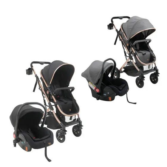 Carrinho c/Bebê Conforto Reversível Elysian Maxi Baby