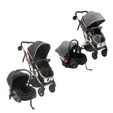 Carrinho c/Bebê Conforto Reversível Elysian Maxi Baby