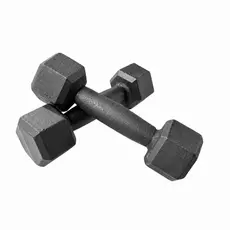 Par Halter Sextavado Pintado 1 a 5 Kg Peso Musculação Academia Treino Funcional Ferro Fundido