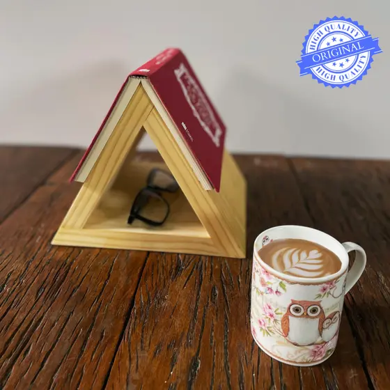 Suporte para Livros e marca paginas decoração escritório casa