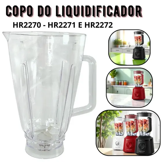 Copo Liquidificador Philips Walita HR2270 HR2271 RI2240 RI2242 HR2244 Original