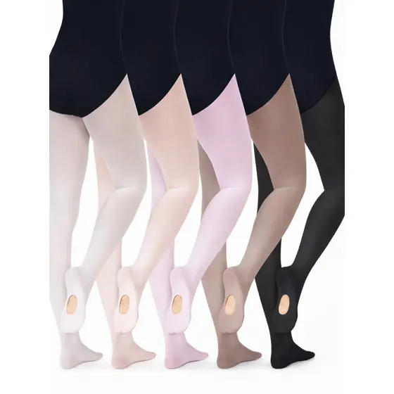 Meia Calça de Ballet Suplex Fio 80 Conversível